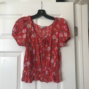 American Eagle Cropped Blouse